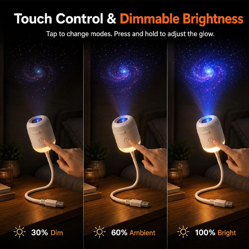 Planetarium Projector Home - Proyector Giratorio de 24 Diapositivas con