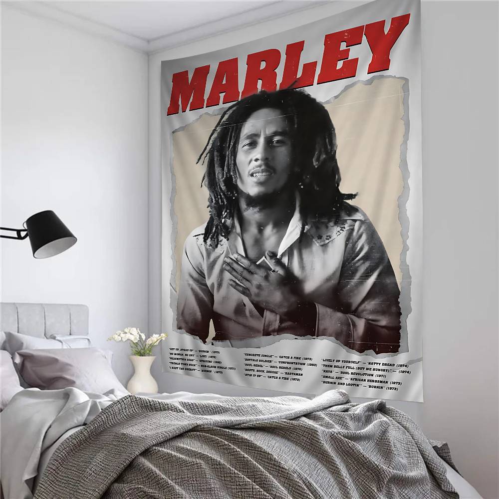 Science Bob - Tapiz Vintage de cantante b-bob m-marley,