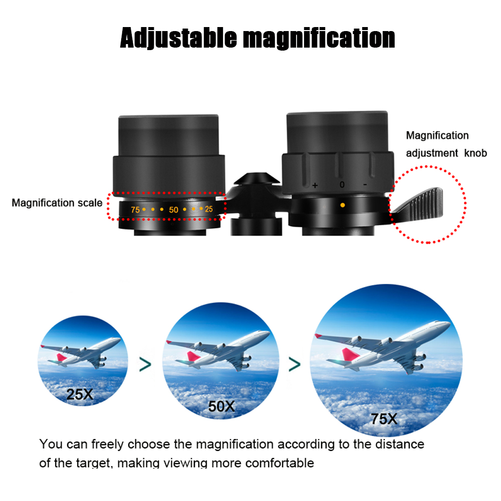 BORWOLF 25-75X70 ED alto aumen - National Geographic Telescope 70Mm reseña y precio