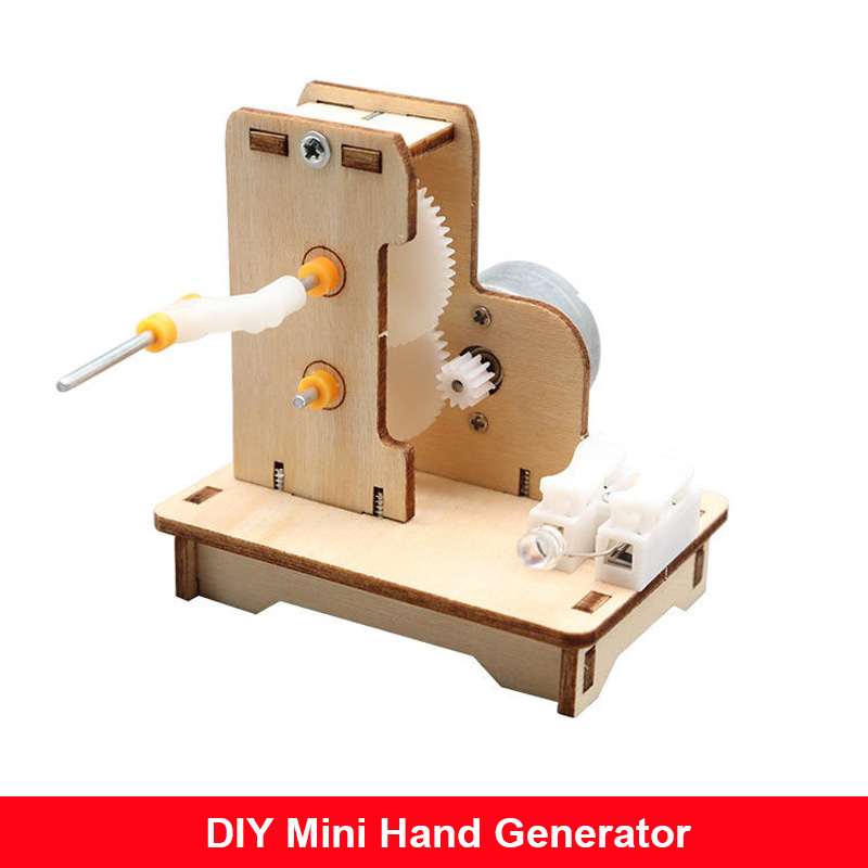 Mini generador de mano DIY, Ki - Science Diy Model reseña y precio