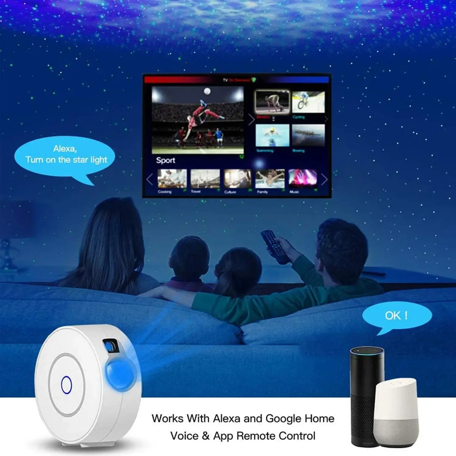 Proyector inteligente de cielo - Planetarium Projector Home reseña y precio