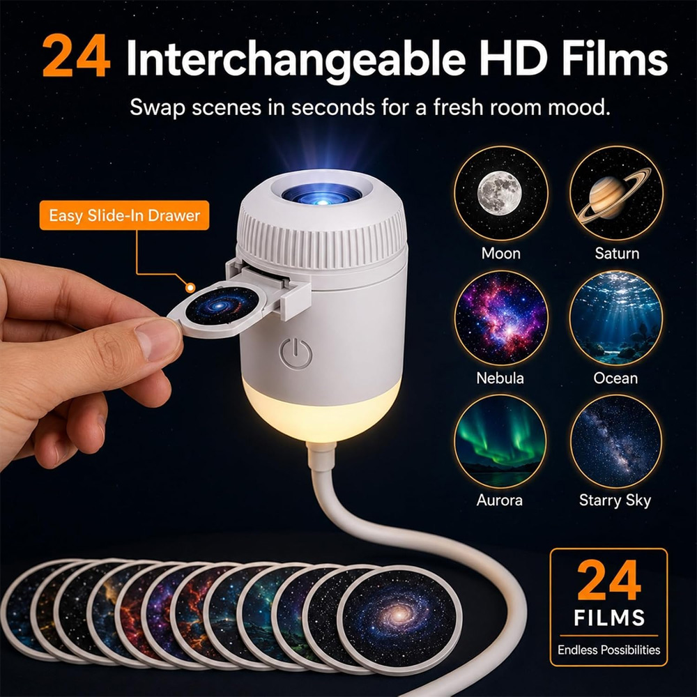 Proyector Giratorio de 24 Diap - Planetarium Projector Home reseña y precio
