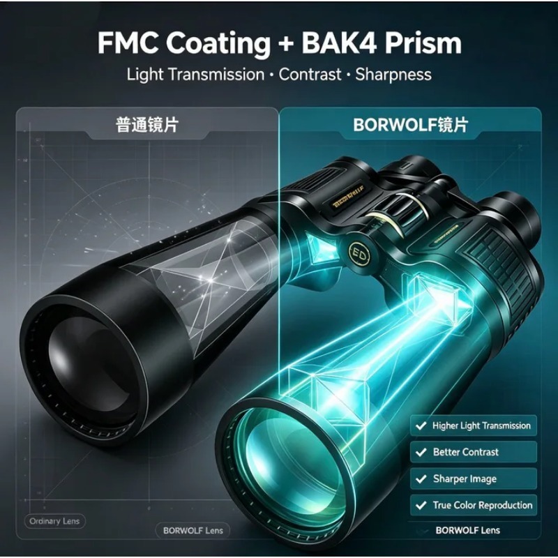 Binoculares BORWOLF 25-75X70 c - National Geographic Telescope 70Mm reseña y precio