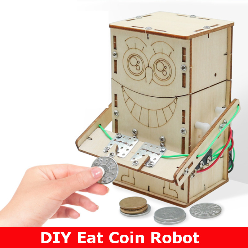 Robot de monedas de alimentaci - Science Diy Model reseña y precio