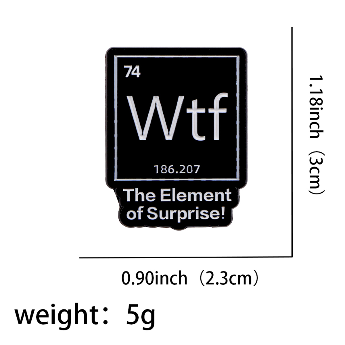 Elemento químico 74 pines esma - Science Bob reseña y precio